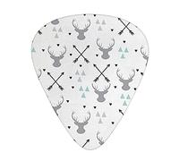 Hunting Arrows Triangles Deer Guitar Pick 12 Picks Fashion Personalized Bass Pick Durable Electric Guitar Plectrums Instrument Accessories