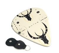 Hunting Arrows Triangles Deer Guitar Plectrums, 6 Guitar Plectrums, Double Sided Printing, For Acoustic Guitar, Bass, Ukulele, Electric Guitar (0.46 Mm 0.71 Mm 0.96 Mm)