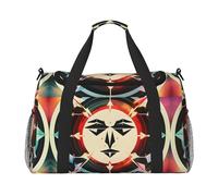 Hunting Arrows Triangles Deer Hand Travel Bag - Large Reusable Shopping Tote Bag, Perfect for Outdoor Activities, Sports, Camping & Groceries, Black, One Size