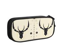Hunting Arrows Triangles Deer Pencil Case, Zip Smooth Pencil Case, Portable Pencil Case Large School Stationery Storage Bag, Make-Up Bag