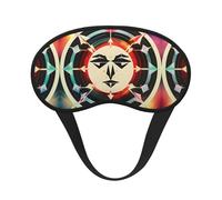 Hunting Arrows Triangles Deer Print Blackout Sleep Mask - Side Sleeper Eye Cover, Soft Comfort, Perfect for Travel, Meditation