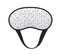 Hunting Arrows Triangles Deer Print Blackout Sleep Mask - Side Sleeper Eye Cover, Soft Comfort, Perfect for Travel, Meditation