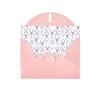 Hunting Arrows Triangles Deer Print Blank Cards and Envelopes 5" x 6" for Wedding Birthday Invitations and All Occasions