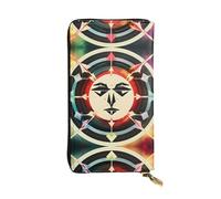 Hunting Arrows Triangles Deer Print Leather Long Clutch Wallet – Fashionable Personalized Wallet, Multiple Card Slots, Gift Ready, Black, One Size