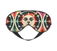Hunting Arrows Triangles Deer Print Soft Eye Mask â€“ Comfortable Sleep, Blocks Light, Full Eye Coverage, Ideal for Travel, Meditation