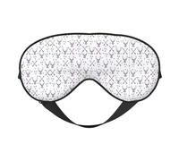 Hunting Arrows Triangles Deer Print Soft Eye Mask â€“ Comfortable Sleep, Blocks Light, Full Eye Coverage, Ideal for Travel, Meditation