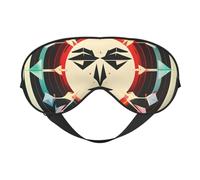Hunting Arrows Triangles Deer Print Soft Eye Mask with Adjustable Strap Sleep Shade Cover for Airplane Travel Nap