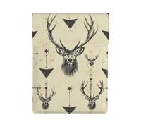 Hunting Arrows Triangles Deer Printed Laptop Sleeve Bag 13-Inch - Leather Laptop Sleeve Case Shockproof Protective Computer Cover Bag