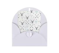 Hunting Arrows Triangles Deer. Printing Holiday Love Buckle Pearl Paper Envelopes Greeting Vertical Thinking Of You Cards 6 X 4 Inch