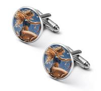 Hunting Artemis Goddess Greek Mythology Shirt Cufflinks for Men Cuff Links Tie Father Husband Wedding Business 1.7cm