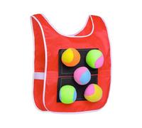 Hunting Ball Game Set, Stick Ball Vest for - Dodgeball Target Playground Game for - Catch Plush Balls, Interaction Target Game Parent-