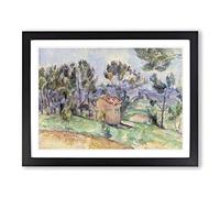Hunting Cabin In Provence By Paul Cezanne Classic Painting Framed Print | A2 Black Framed Wall Art | Ready to Hang | Classic Historical Picture | Living Room Bedroom Lounge Office