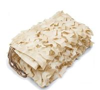 Hunting Camo Netting, Military Reinforced Camouflage Netting, Beige Shade Net, for Camping, Decoration, Car Cover, Sunscreen Camouflage Net, Anti-ultraviolet(Beige,1 x 5 m)
