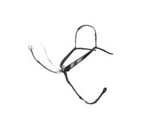 LeMieux Kudos Bridge Breastplate - Soft Padded Leather - Detachable Running Martingale - Black - Full