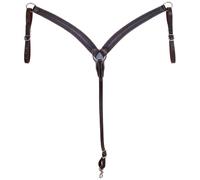 Hunting collar for horse with snake tooling Pool's Breast 5957