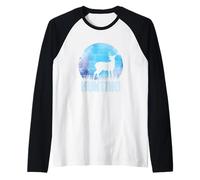 Hunting Deer and Stag are Wildlife Hunters Raglan Baseball Tee