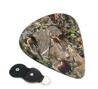 Hunting Deer Bear Elk Guitar Picks, 6 Pcs Guitar Plectrums double-sided printing, suitable for acoustic, electric and bass guitars, including 0.46 mm 0.71 mm 0.96 mm