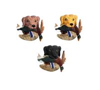 Hunting Dogs Yellow Chocolate & Black Labs Wearable Pins (Set of 3)