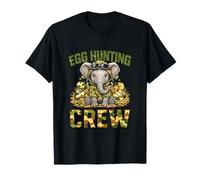 Hunting Egg Crew Easter Elephant Costume Camo Soldier Lover T-Shirt