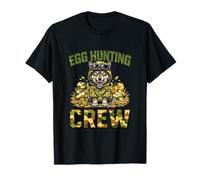 Hunting Egg Crew Easter Wolf Costume Camo Soldier Lover T-Shirt