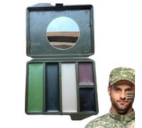 Hunting Face Paint - 7x6x2cm Face Paint Camouflage Oil | Camouflage Hunting FacePaint | FacePaint Long-Lasting, Non-Glare Concealment Makeup Paints For Huntings, 5 Colors Faces Paints