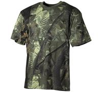 Hunting Fishing Trapper Camouflage Top Camo Mens T-Shirt Real Tree Green Tee