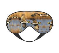 Hunting Fly Wild Print Soft Eye Mask for Women Men Comfortable with Adjustable Strap for Travel Yoga Nap Shift Work