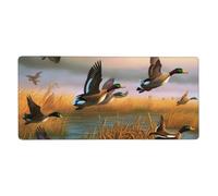 Hunting Flying Wild Ducks 7 Print Mouse Pad Extra - Large Desk Mat for Office, Work - from - Home, PC Gamers & Streamers 16 x 35.5 Inch