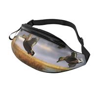 Hunting Flying Wild Ducks 8 Printed Personalized Waist Bag, Lightweight and Versatile Crossbody Bag for Everyday and Outdoor Adventures