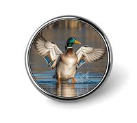 Hunting Flying Wild Ducks Brooch Pins Lapel Pins for Men Women Badge Button Cover Decorative Jewelry Charms for Hats Bags Backpacks Suits Shirts Scarves Clothing Accessories Banquet Wedding Gift