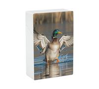 Hunting Flying Wild Ducks Cigarette Case Portable Novelty Cigarette Packing Box Crush Proof Waterproof Cigarette Box Novelty Gifts for Friend