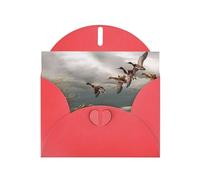 Hunting Flying Wild Ducks Greeting Card With Envelope, Birthday Card, Christmas Card, Invitation Card, 3 Colors