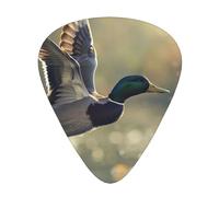 Hunting Flying Wild Ducks - Guitar Picks-12 Pack Includes Thin, Medium & Heavy Gauges, Best Gift for Guitar Lovers