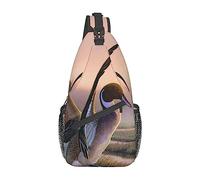 Hunting Flying Wild Ducks Men's Sling Backpack, Travel Hiking Day Bag Crossbody Shoulder Bag.