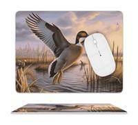 Hunting Flying Wild Ducks Mouse Pad Mouse Mat 10 X 8 Inch