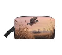 Hunting Flying Wild Ducks Portable Large-Capacity Travel Toiletry Bag (Print Models) Waterproof Makeup Storage Bag for Men and Women for Business Trips, Fitness, Bathroom, Daily Storage