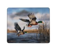 (Hunting Flying Wild Ducks) Printed Mousepad 7 x 8.6 in, Waterproof Non-Slip Mouse-Pad Rubber Base for Laptop Desktop Mat for Home Office Desk Decor