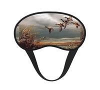 Hunting Flying Wild Ducks Sleep Mask for Side Sleeper, Eye Mask Sleeping for Women Men,for Sleeping with Elastic Band