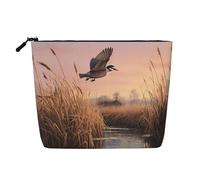 Hunting Flying Wild Ducks Toiletry Bags for Women, Portable Travel Cosmetic Bag, Daily Organiser with Zipper