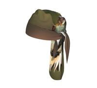 Hunting Flying-Wild Print Cycling Headwrap Under Helmet Skull Cap Sweat Wicking Quick Dry for Patriotic Event Gift