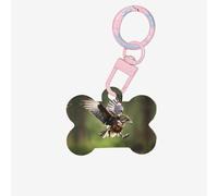 Hunting Flying Wild Printing Acrylic Dog Bone Ornament,Dog Tags Personalized Pet Ornament, Key Chain Bone Shaped Id Tags