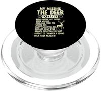 Hunting Funny Deer Hunter My Missing The Deer Excuses PopSockets PopGrip for MagSafe