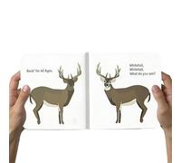 Hunting Gear Board Book, 16 Pages Deer Ethics Learning Guide, Interactive Outdoor Hunting Book for Beginners, Sturdy Pages with Illustrative Instructions, Educational Feature, Family