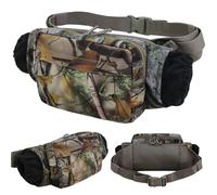 Hunting Hand Warmer Pouch, Hunting Hand Warmer Pouch Camo Muff with 2 Storage Bags & Adjustable Waist Strap for Ice Fishing, Tailgating, Winter Activity for Winter Holiday