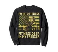 Hunting Im Into Fitness Fit Ness Deer Freezer Men Women Kids Sweatshirt