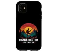Hunting Is Calling Hunter Outdoors Mountain Sunset Case for iPhone 11