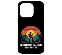 Hunting Is Calling Hunter Outdoors Mountain Sunset Case for iPhone 15 Pro