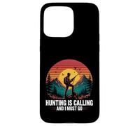 Hunting Is Calling Hunter Outdoors Mountain Sunset Case for iPhone 15 Pro Max