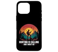 Hunting Is Calling Hunter Outdoors Mountain Sunset Case for iPhone 16 Pro Max