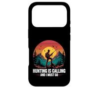 Hunting Is Calling Hunter Outdoors Mountain Sunset Case for iPhone 17 Pro